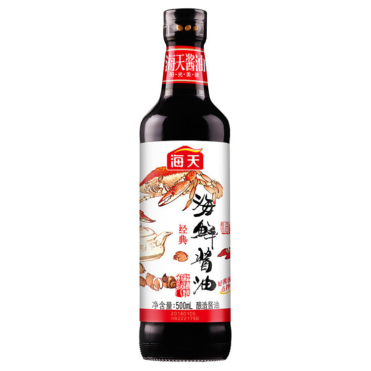 HT HT Tasty Seafood Flavored Soy Sauce 500ml - Panda-Panda Asia Shop by JEN