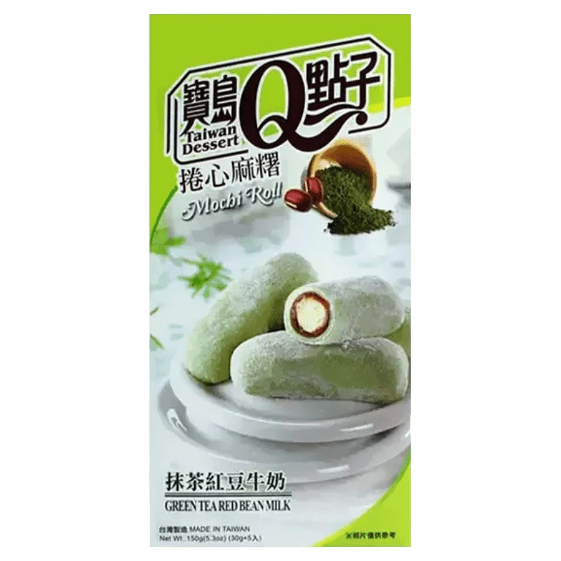 ROYAL FAMILY Macha & Rote Bohnen Mochi Roll 150g - Panda-Panda Asia Shop by JEN