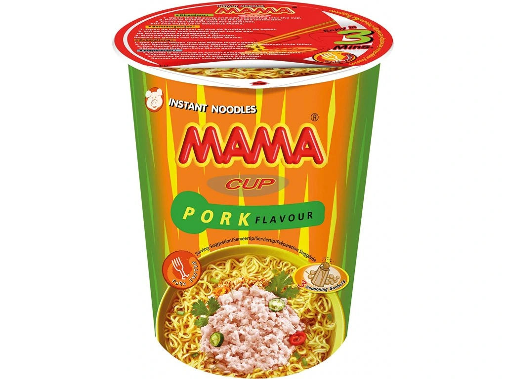 MAMA Instantnudeln Schweinefleisch Becher 70g - Panda-Panda Asia Shop by JEN