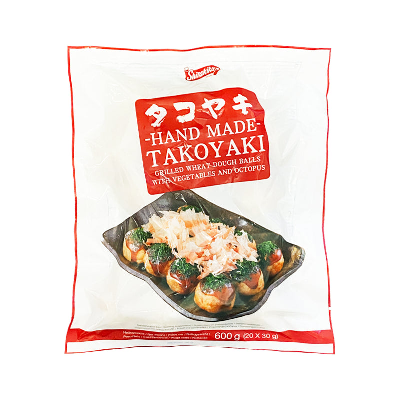 SHIRAKIKU Takoyaki (Gebackene Teigbällchen mit Oktopusstücken) 0.6kg