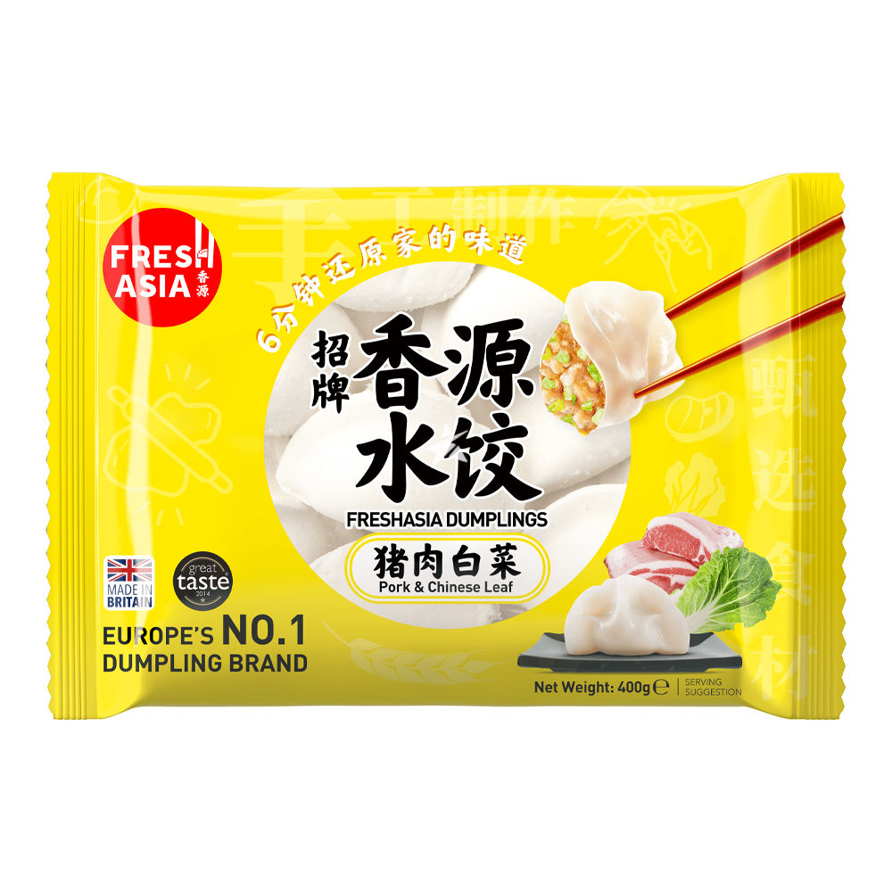 FRESH ASIA Dumplings Schweinefleisch & Chinakohl 400g - Panda-Panda Asia Shop by JEN