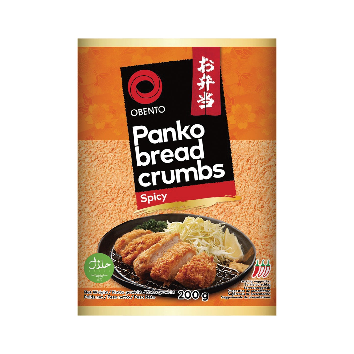 OBENTO Scharfe Panko Brotkrumen 200g