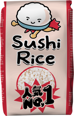 RICEFIELD Sushi Reis, Rundkorn Japonica 500 g