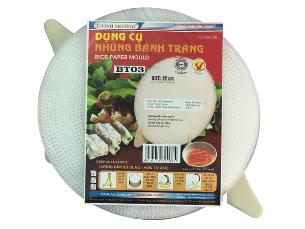 VINH TRUONG Siebenmatten-Set für Reispapier Ø 22 cm - Panda-Panda Asia Shop by JEN