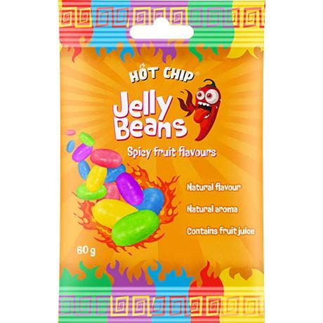 HOT CHIP Jelly Beans Würzige Früchte 60g - Panda-Panda Asia Shop by JEN