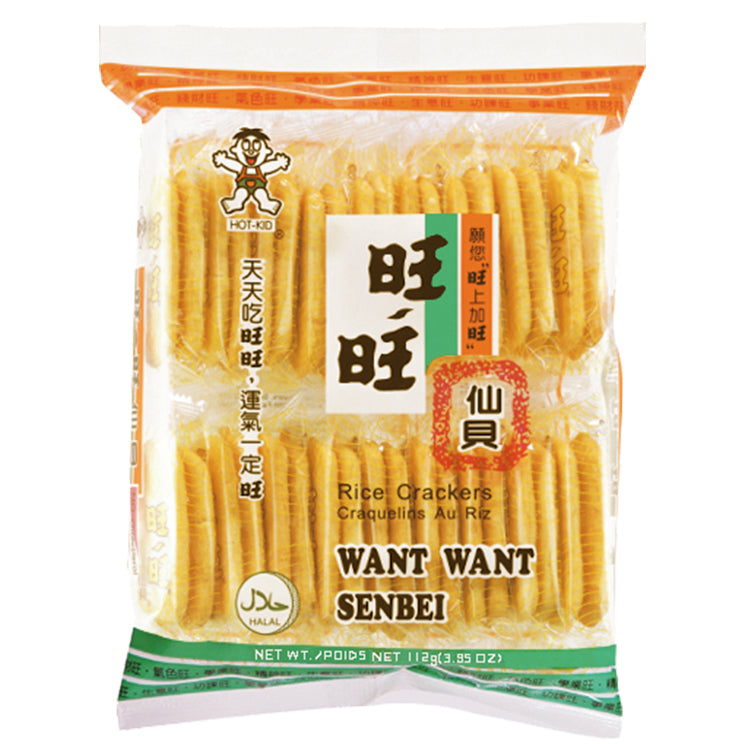WANT WANT Salzige Senbei Reiskräcker 112g