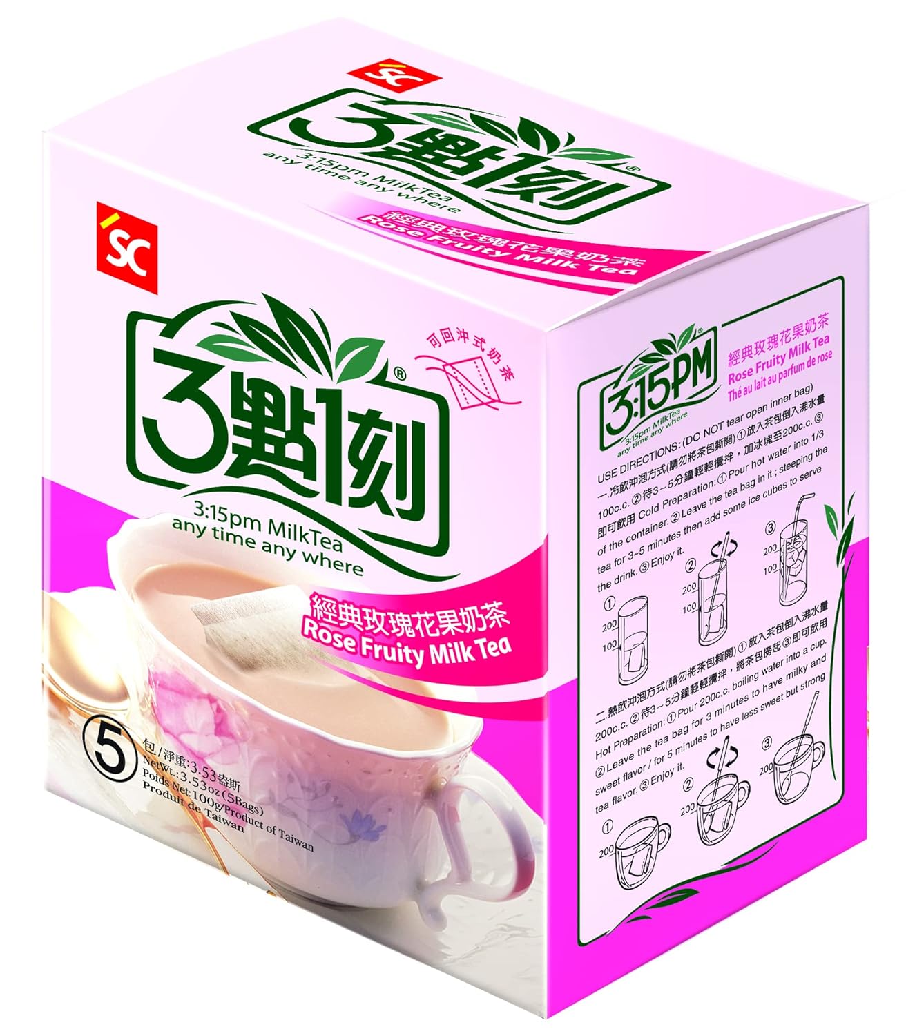 3:15PM Milch Tee – Hagebutte fruchtig 100g - Panda-Panda Asia Shop by JEN