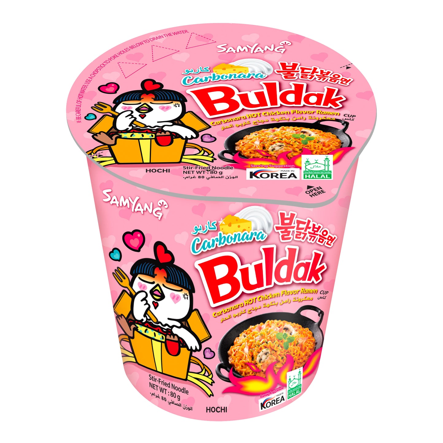 SAMYANG Buldak - Instant-Nudeln Scharfes Huhn Carbo Becher 80g - Panda-Panda Asia Shop by JEN