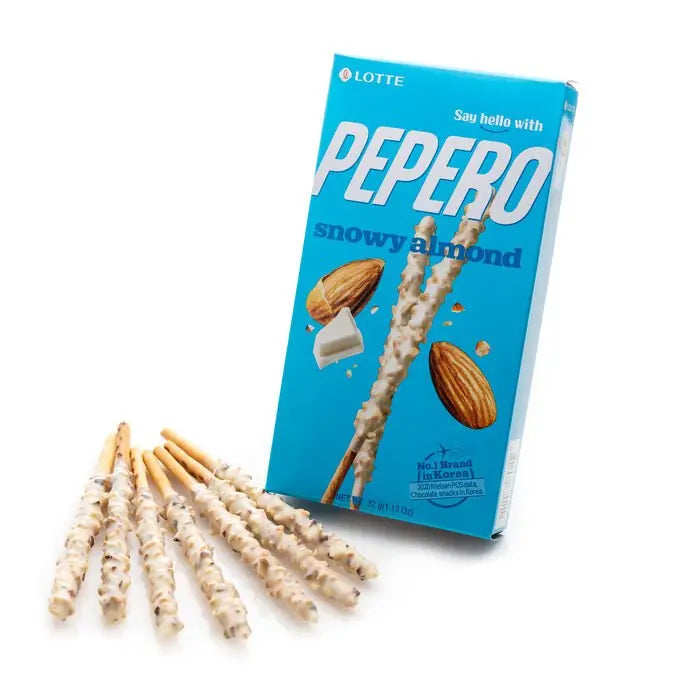PEPERO Biscuit Stick Snowy Mandel 32g - Panda-Panda Asia Shop by JEN