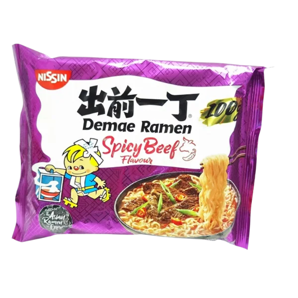 NISSIN Demae Ramen Spicy Beef 100g - Panda-Panda Asia Shop by JEN