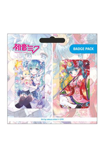 Hatsune Miku Ansteck-Buttons Doppelpack Set B - Panda-Panda Asia Shop by JEN