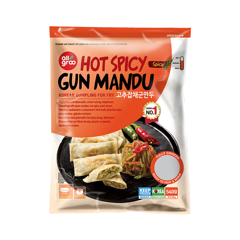 ALLGROO Dumpling Vermicelli, scharf, zum Braten Gun Mandu 0.54kg - Panda-Panda Asia Shop by JEN