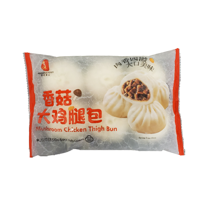 FRESH ASIA Brötchen - Hähnchenschenkelfüllung mit Pilzen 0.51kg - Panda-Panda Asia Shop by JEN