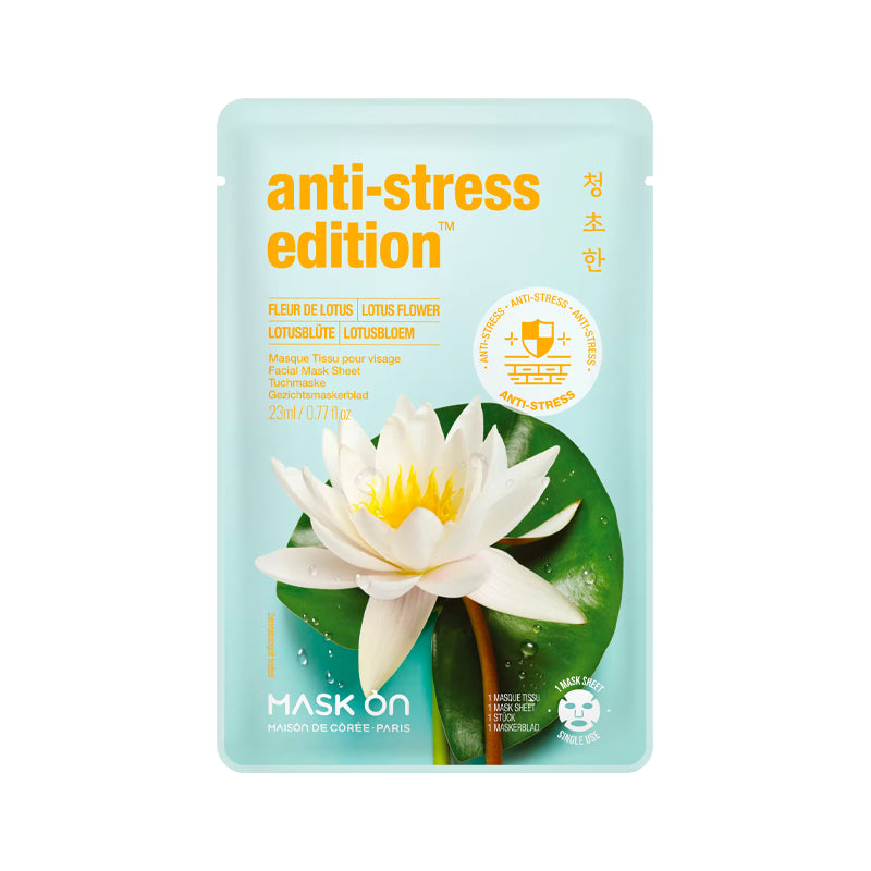 MASK ON Gesichtsmaske mit Lotusblume, anti-stress Tuchmaske - Panda-Panda Asia Shop by JEN