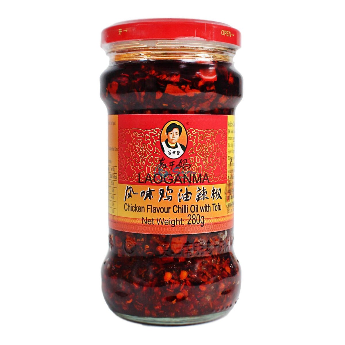 LAO GAN MA Chiliöl mit Hühnergeschmack 280g - Panda-Panda Asia Shop by JEN