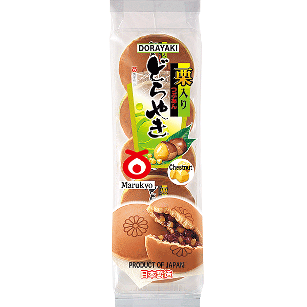 MARUKYO Kuri Iri Dorayaki (Gebackener Weizenkuchen) 275g - Panda-Panda Asia Shop by JEN