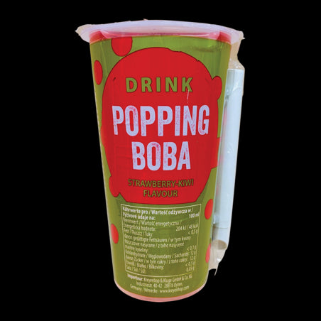 OBOBA Popping Boba Drink, Strawberry & Kiwi 425ml - Panda-Panda Asia Shop by JEN