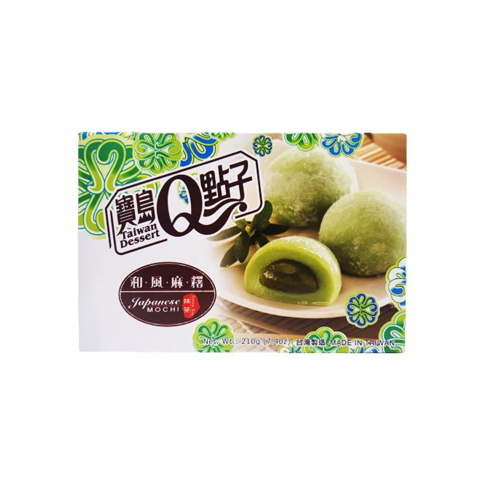 TW TW He Fong Green Tea Mochi 210g - Panda-Panda Asia Shop by JEN
