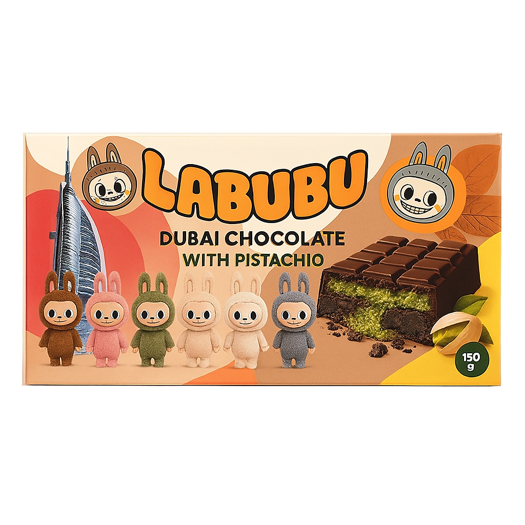 LABUBU - Dubai Schokolade mit Pistazie 150g