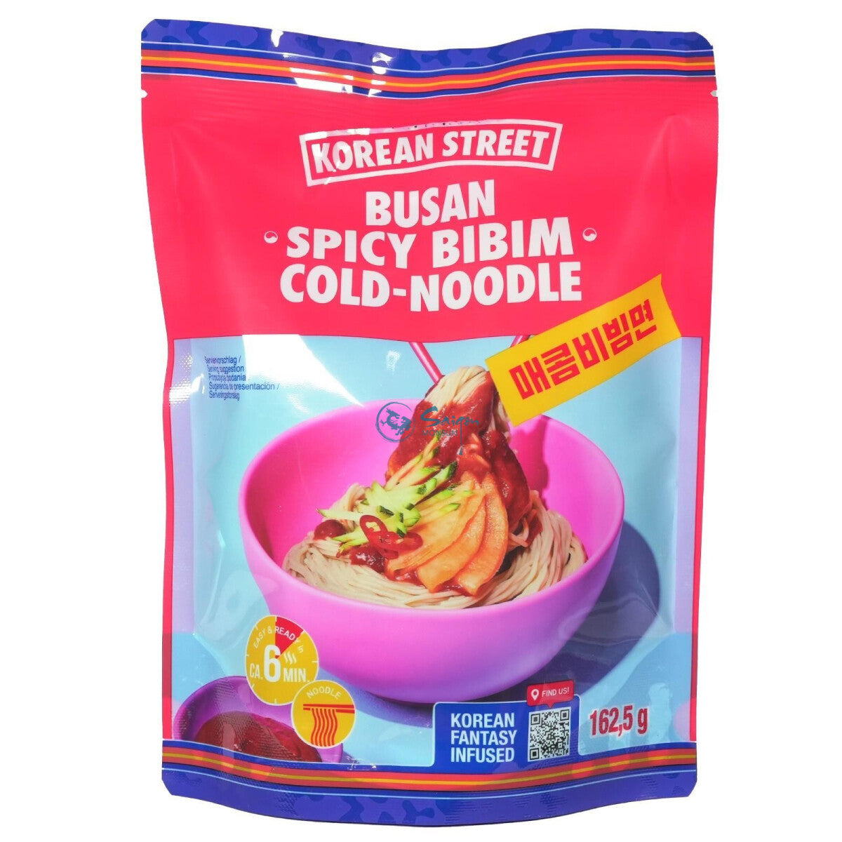 KOREAN STREET Busan Spicy Bibim Cold-Noodle 163g - Panda-Panda Asia Shop by JEN
