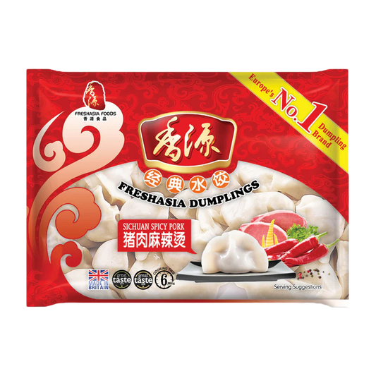FRESH ASIA Dumplings Hot & Spicy Schwein 400g - Panda-Panda Asia Shop by JEN