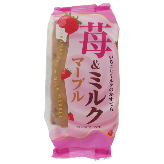 SWEET FACTORY Weiße Erdbeere (M) Castella 90g - Panda-Panda Asia Shop by JEN