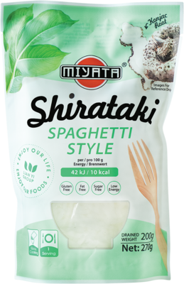 MIYATA Shirataki, Spaghetti, Nudeln aus Konjakmehl 270g