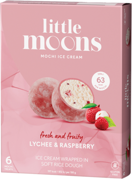 LITTLE MOONS Mochi, Lychee & Himbeere Eis 192g - Panda-Panda Asia Shop by JEN