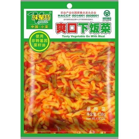 WEIJUTE Senf Eingelegt mit Augenbohnen 138g - Panda-Panda Asia Shop by JEN