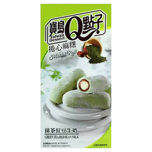 ROYAL FAMILY Macha & Rote Bohnen Mochi Roll 150g - Panda-Panda Asia Shop by JEN