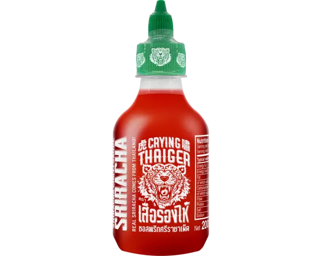 CRYING THAIGER Sriracha-Chilisauce – Scharfe Chilisauce 200ml