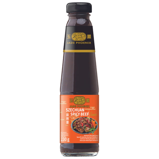 JADE PHOENIX Szechnuan Spicy Rindfleisch Soße 230g - Panda-Panda Asia Shop by JEN