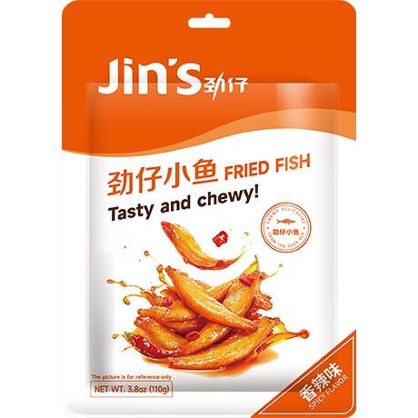 JINZAI Anchovis Snack Frittiert Hot & Spicy 110g - Panda-Panda Asia Shop by JEN