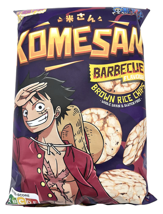 KOMESAN braune Reischips – BBQ Geschmack 60g - Panda-Panda Asia Shop by JEN