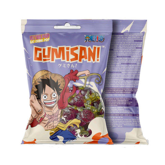 ULTRA POP GUMISAN Luffy, Fruchtgummi mit Traubengeschmack 180g - Panda-Panda Asia Shop by JEN