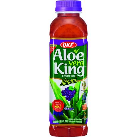 OKF Aloe Vera Getränk Traube 500ml - Panda-Panda Asia Shop by JEN