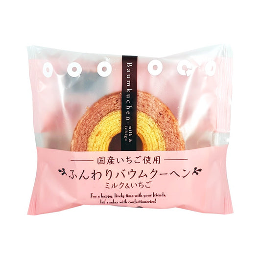 TAIYO FOOODS JP Taiyo Bamkuchen Mini Strawberry Milk Fl 75g - Panda-Panda Asia Shop by JEN