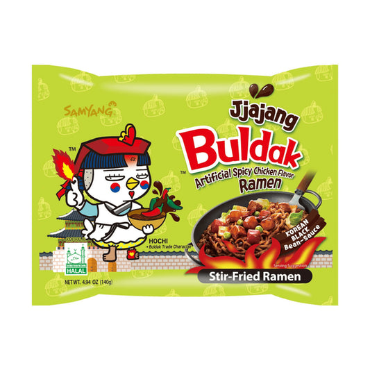 SAMYANG Buldak - Instant Nudeln Scharfes Huhn Chacharoni-Sojabohnen 140g - Panda-Panda Asia Shop by JEN