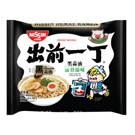 NISSIN Demea Ramen Tonkotsu mit schwarzen Knoblauchöl 100g - Panda-Panda Asia Shop by JEN