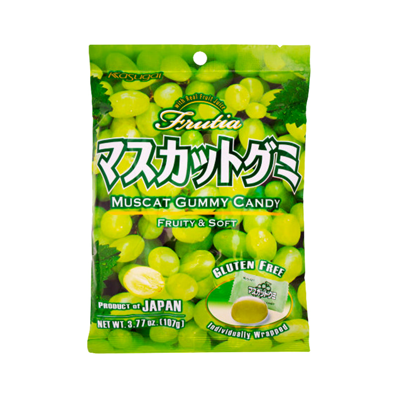 KASUGAI Fruchtgummi mit grüne Traubegeschmack 107g - Panda-Panda Asia Shop by JEN