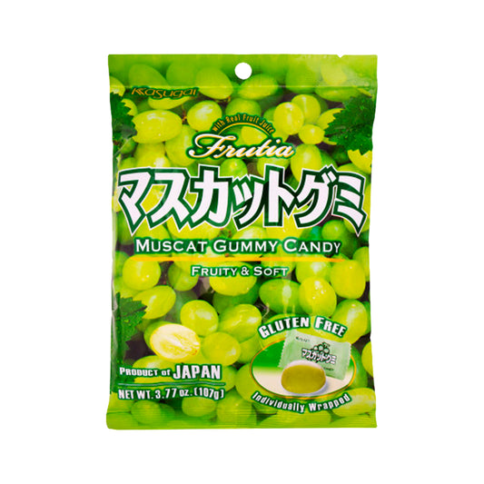 KASUGAI Fruchtgummi mit grüne Traubegeschmack 107g - Panda-Panda Asia Shop by JEN
