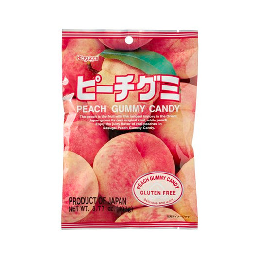 KASUGAI Fruchtgummi mit Pfirsichgeschmack 107g - Panda-Panda Asia Shop by JEN