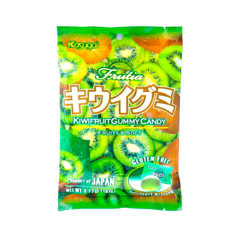 KASUGAI Fruchtgummi mit Kiwigeschmack 102g - Panda-Panda Asia Shop by JEN