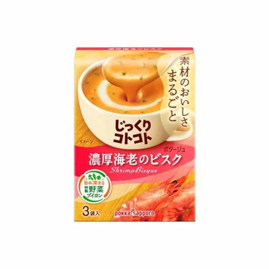 POKKA SAPPORO Jikkuri Kotokoto Rich Corn Potage Schrimp 52g - Panda-Panda Asia Shop by JEN