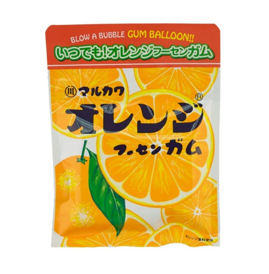 Orange Fusen Gamu (Orange Chewing Gum) 24g