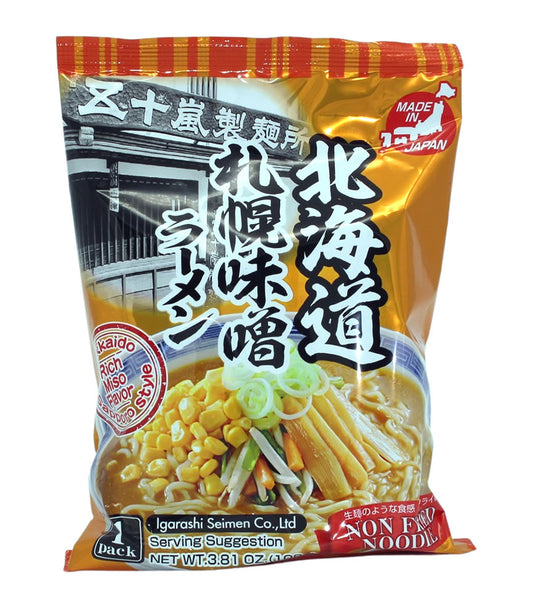 IGARASHI SEIMEN Instant Ramen mit Miso Sauce, (Sapporo Miso Ramen) 108g - Panda-Panda Asia Shop by JEN