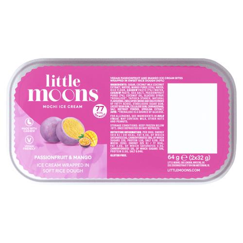 LITTLE MOONS Mochi, Tropical Passionsfrucht & Mango (vegan) 64g - Panda-Panda Asia Shop by JEN