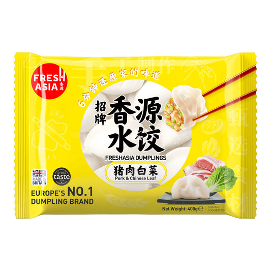 FRESH ASIA Dumplings Schweinefleisch & Chinakohl 400g - Panda-Panda Asia Shop by JEN