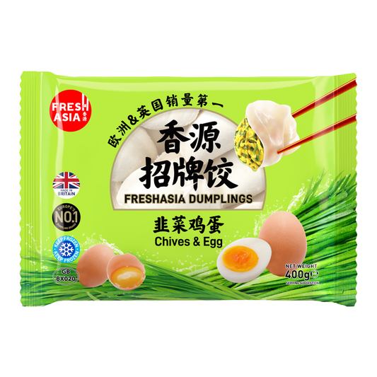 FRESH ASIA Dumplings Schnittlauch & Ei 400g - Panda-Panda Asia Shop by JEN