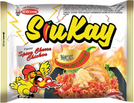 SIUKAY Instantnudeln, Huhn, Käse, scharf 127g